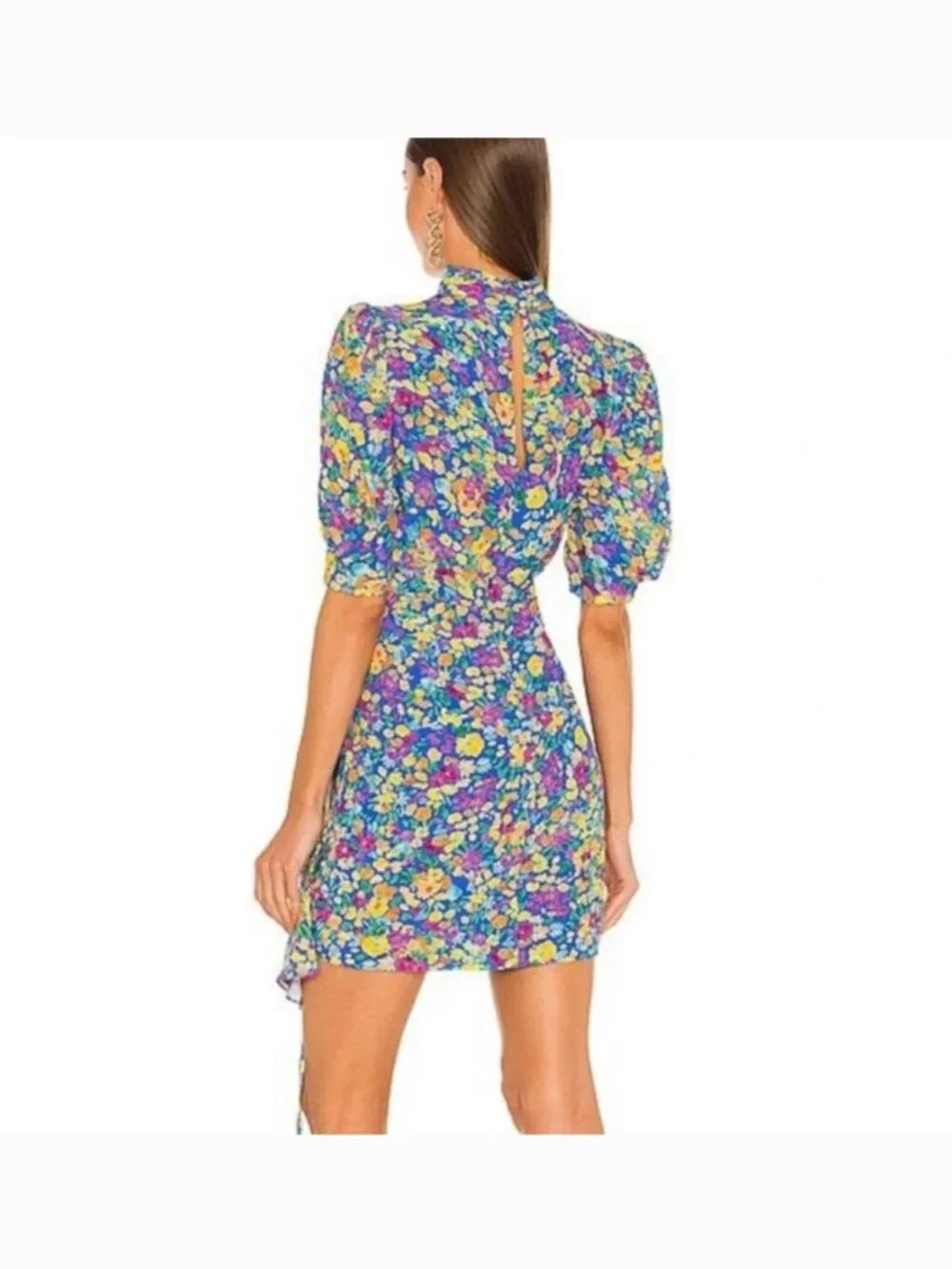 Saylor Vivienne Saylor x REVOLVE Ruched Puff Sleeve Mini Dress L - Picture 9 of 11